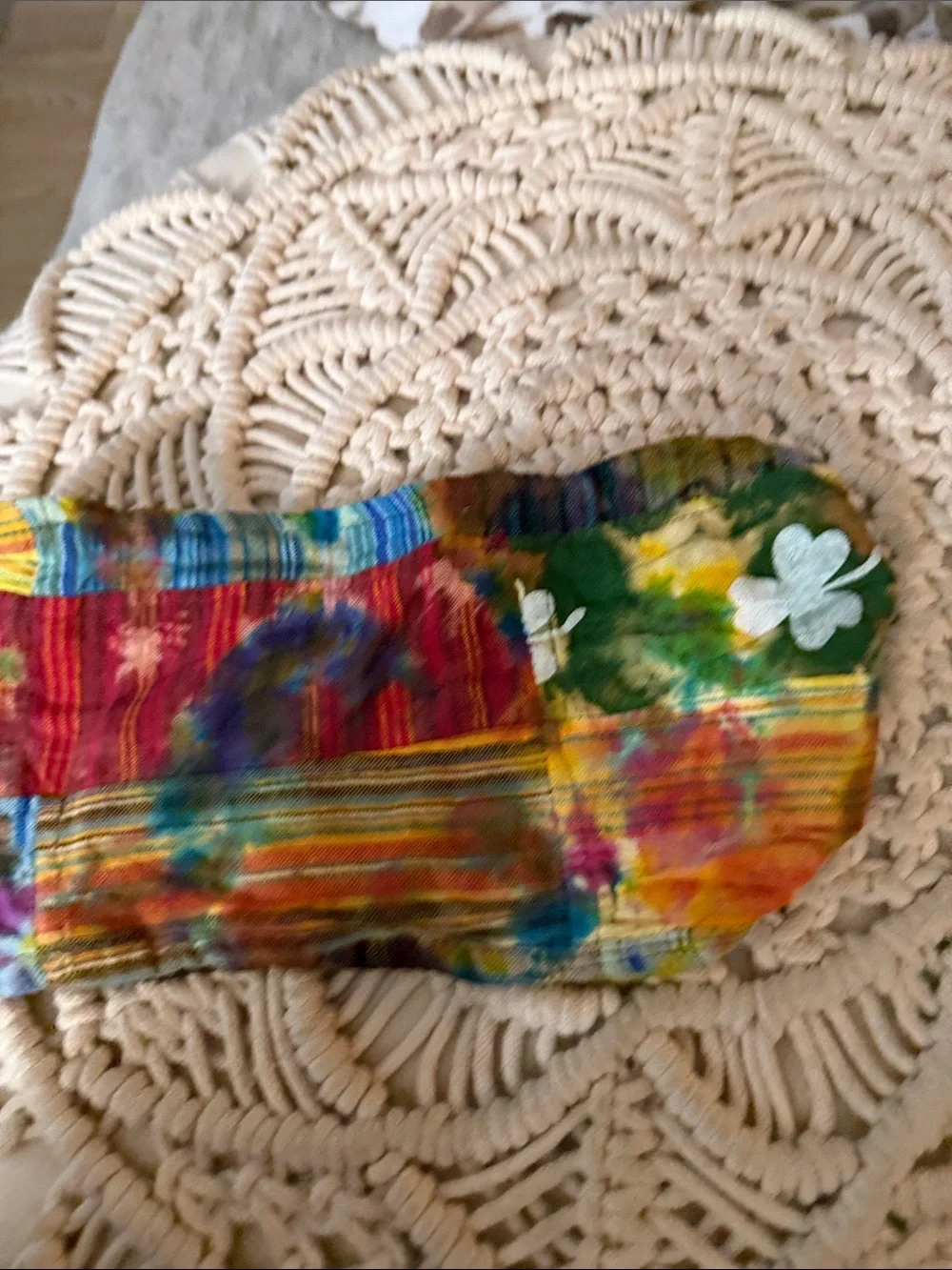 Boho Women Multicolor Tie-Dye Patchwork Headband